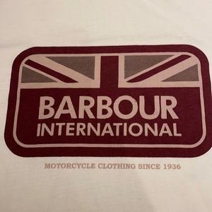 Barbour cream T shirt
